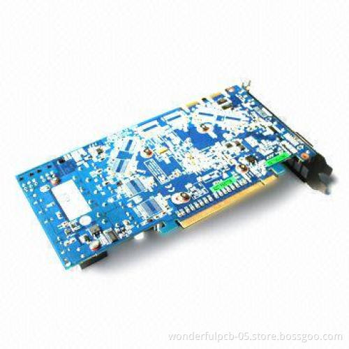 4-layer Rigid Electronic PCBA, FR4 Material, 1oz Copper, Game Board, Gold Finger